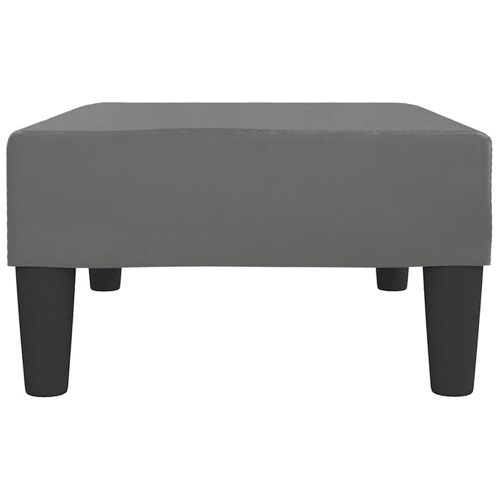 Taburet, gri, 78x56x32 cm, piele ecologică WALTI