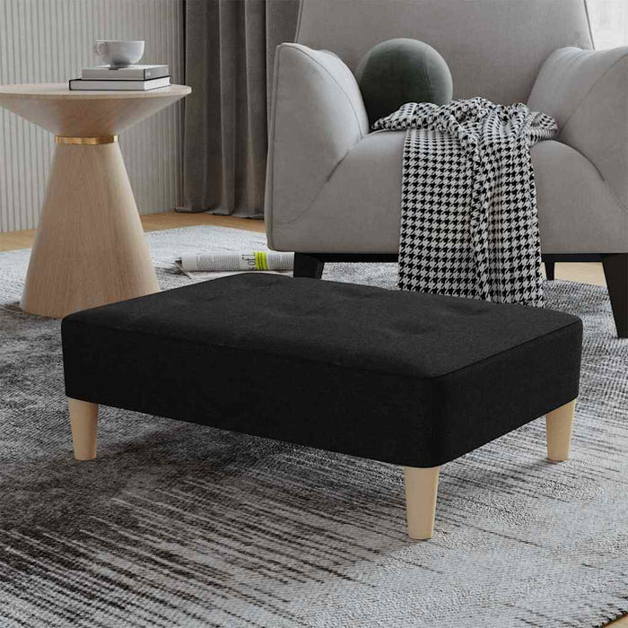 Taburet, negru, 78x56x32 cm, material textil WALTI