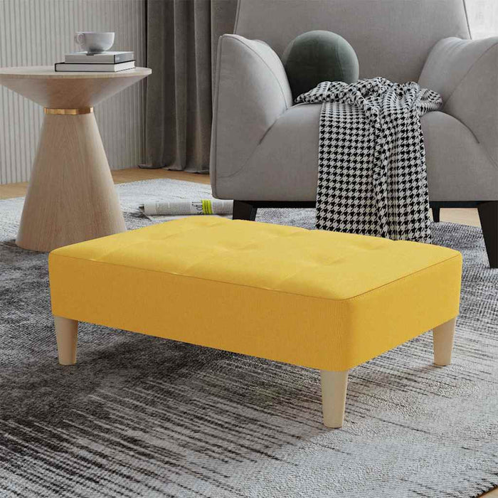 Taburet, galben, 78x56x32 cm, material textil WALTI