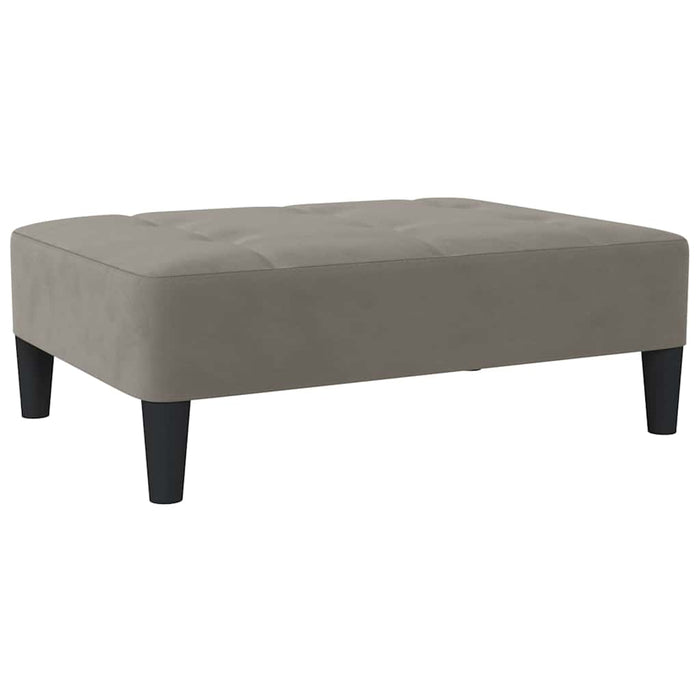 Taburet, gri deschis, 78x56x32 cm, catifea WALTI