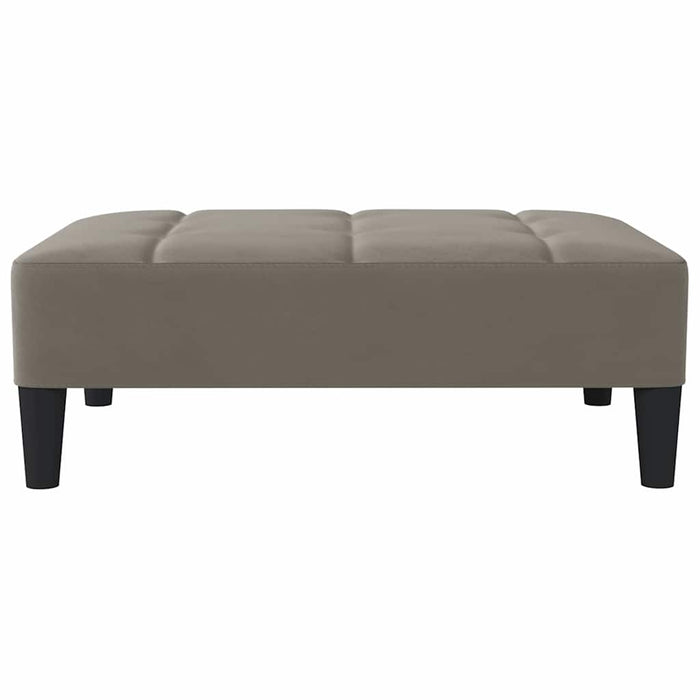 Taburet, gri deschis, 78x56x32 cm, catifea WALTI