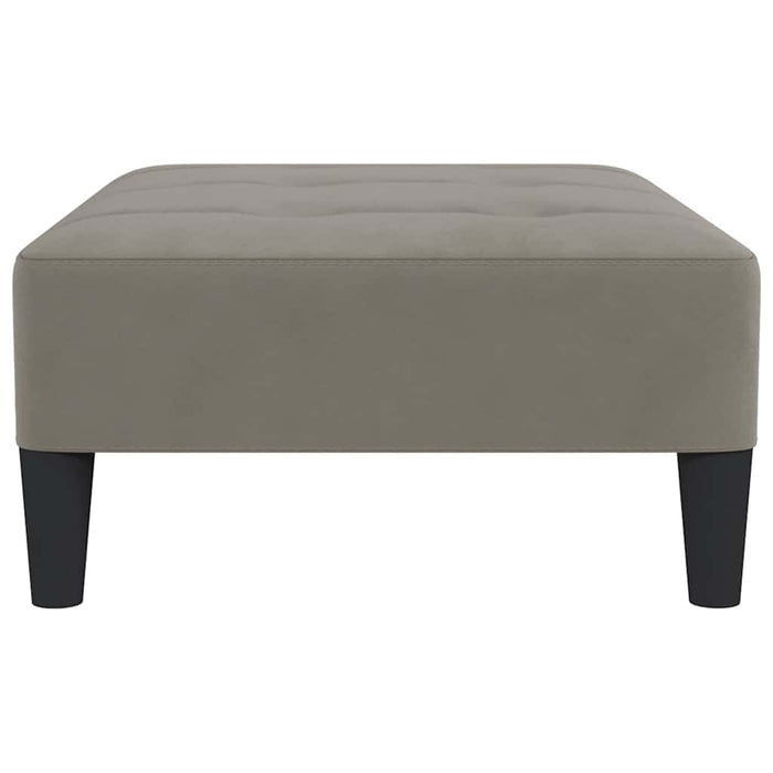 Taburet, gri deschis, 78x56x32 cm, catifea WALTI