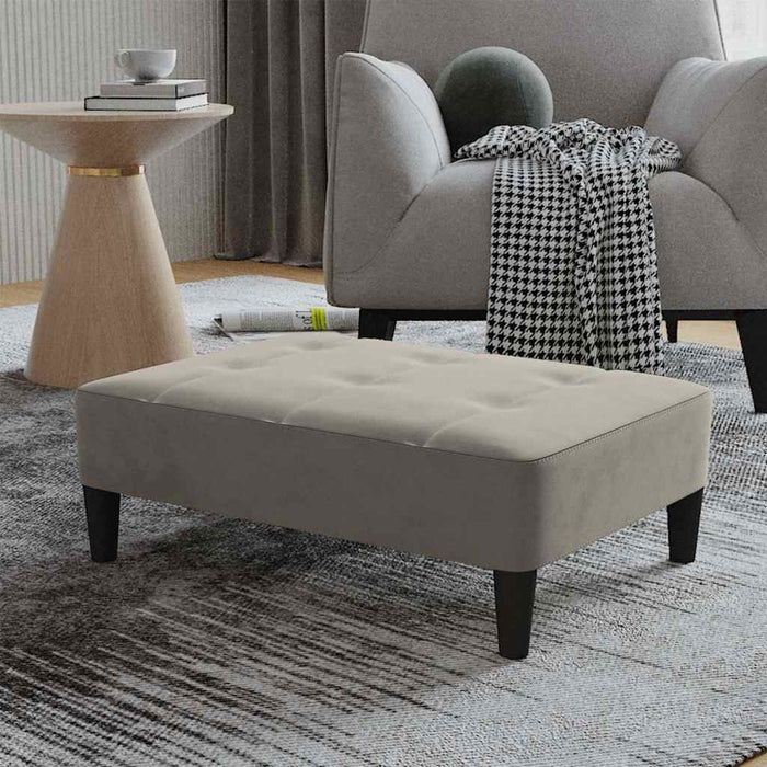Taburet, gri deschis, 78x56x32 cm, catifea WALTI