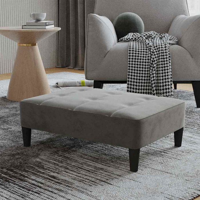 Taburet, gri închis, 78x56x32 cm, catifea WALTI