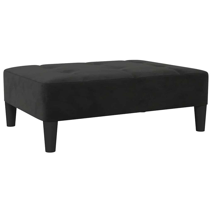 Taburet, negru, 78x56x32 cm, catifea WALTI
