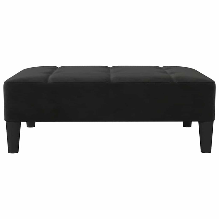Taburet, negru, 78x56x32 cm, catifea WALTI