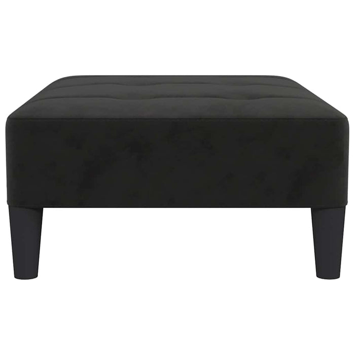Taburet, negru, 78x56x32 cm, catifea WALTI