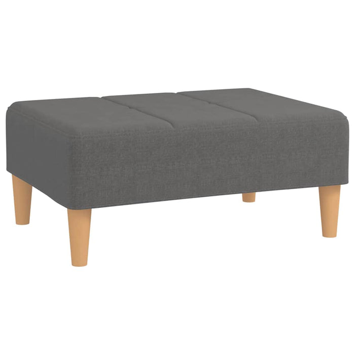 Taburet, gri deschis,78x56x32 cm, material textil WALTI