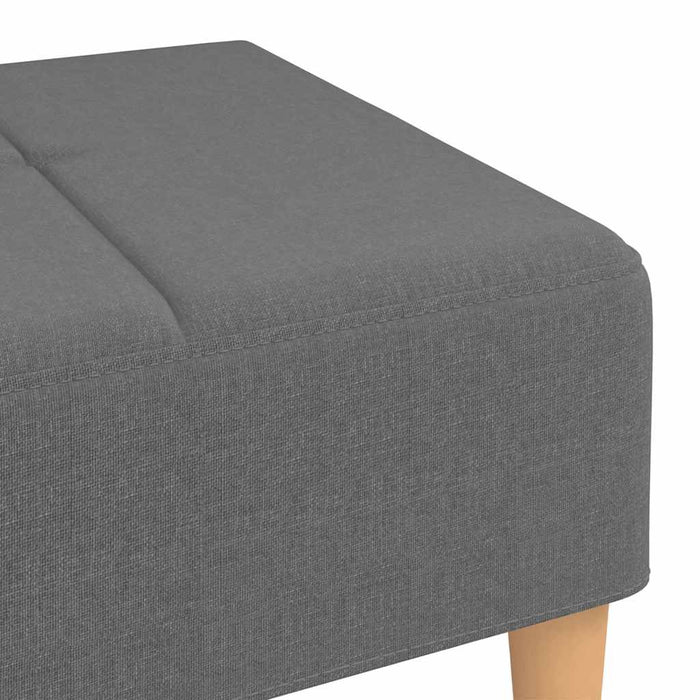 Taburet, gri deschis,78x56x32 cm, material textil WALTI