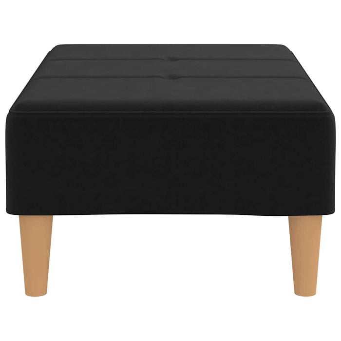 Taburet, negru, 78x56x32 cm, material textil WALTI