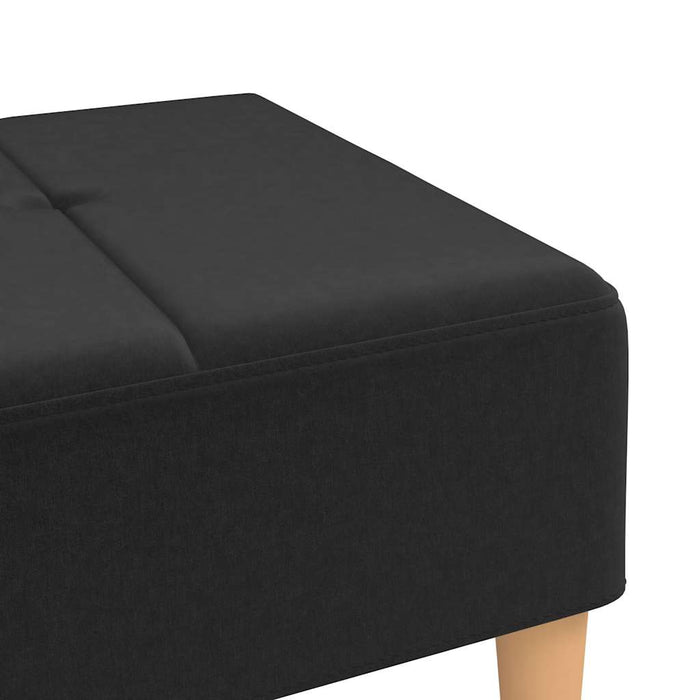 Taburet, negru, 78x56x32 cm, material textil WALTI