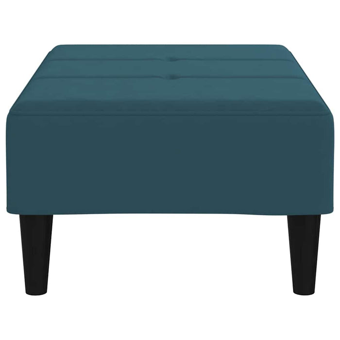 Taburet, albastru, 78x56x32 cm, catifea WALTI