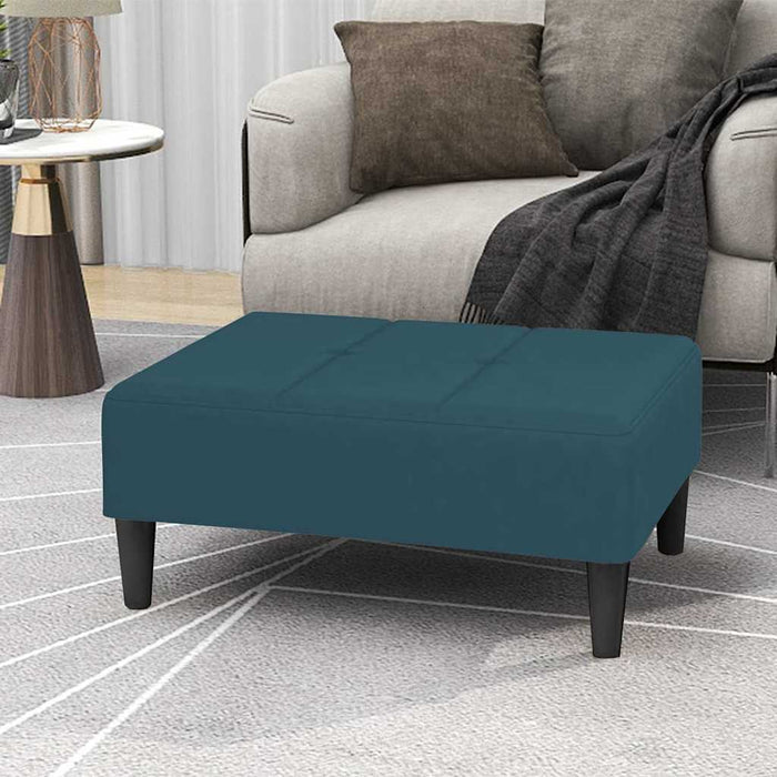 Taburet, albastru, 78x56x32 cm, catifea WALTI