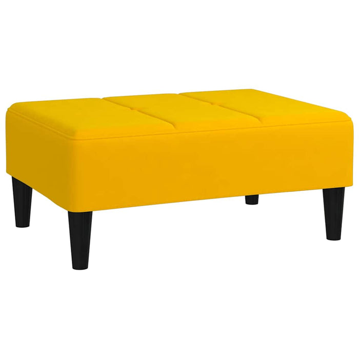 Taburet, galben, 78x56x32 cm, catifea WALTI