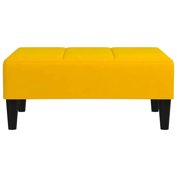 Taburet, galben, 78x56x32 cm, catifea WALTI