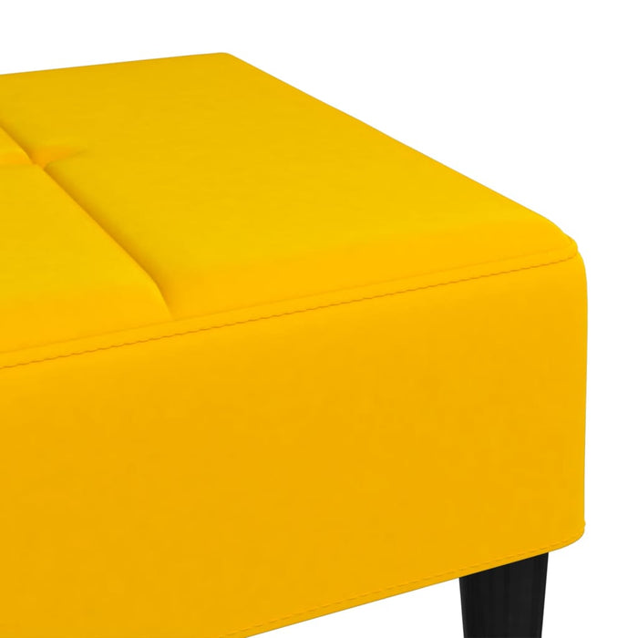 Taburet, galben, 78x56x32 cm, catifea WALTI