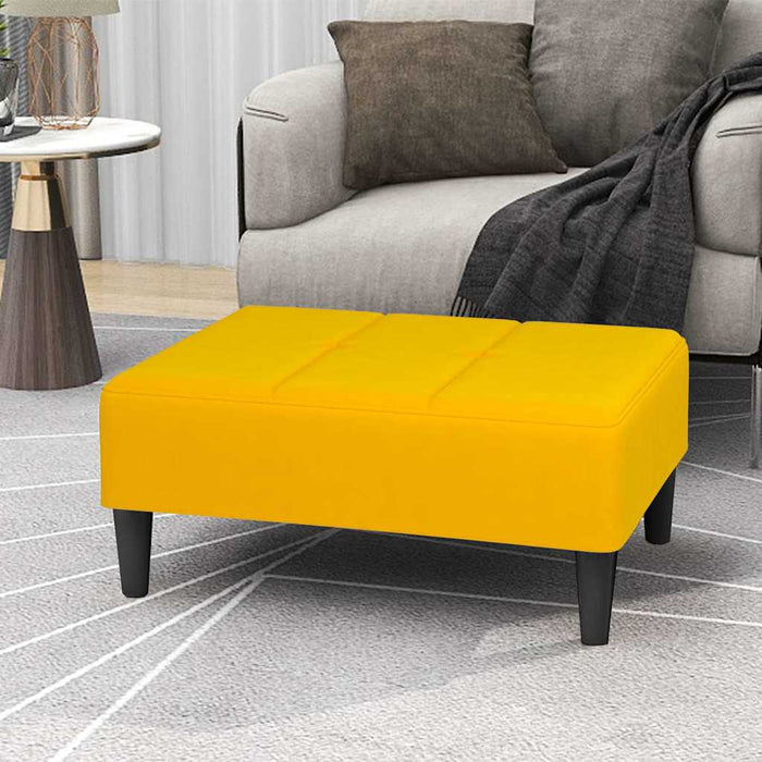 Taburet, galben, 78x56x32 cm, catifea WALTI