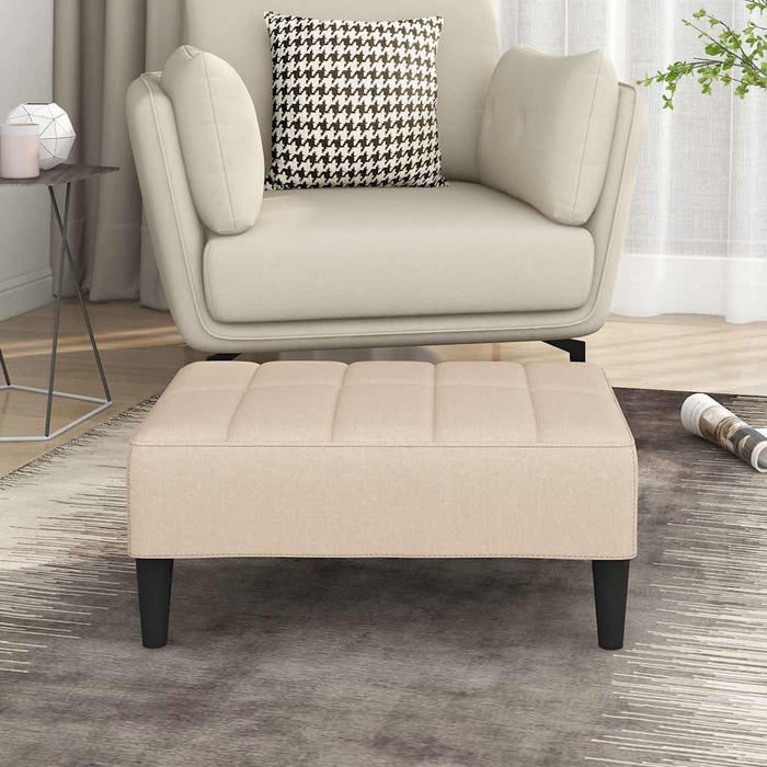 Taburet, crem, 78x56x32 cm, material textil WALTI