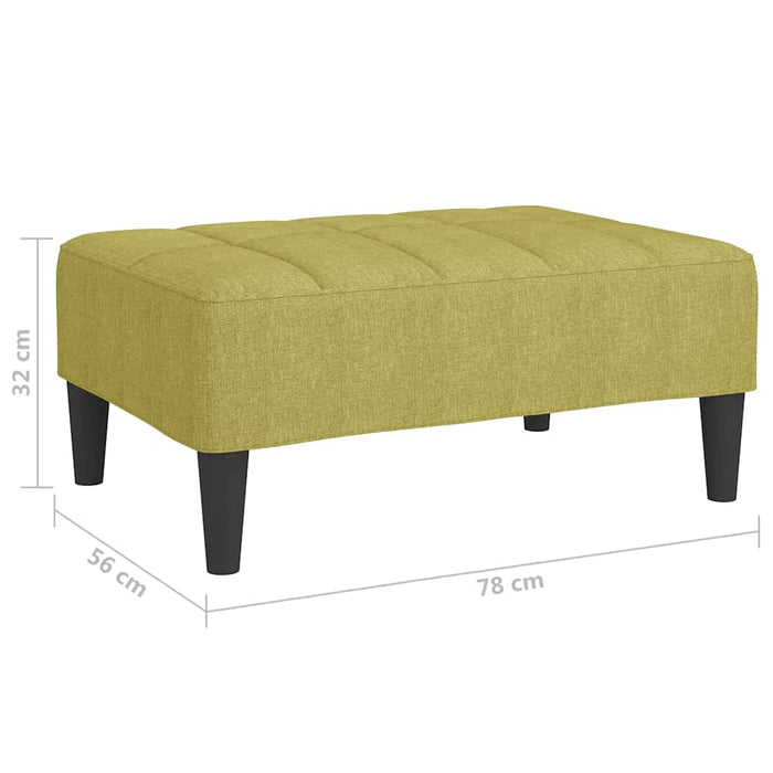 Taburet, verde, 78x56x32 cm, material textil WALTI