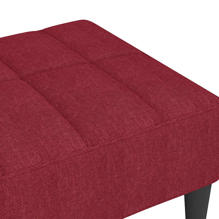 Taburet, roșu vin, 78x56x32 cm, material textil WALTI