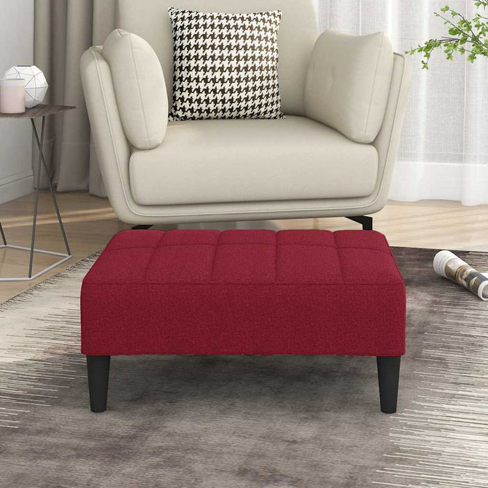 Taburet, roșu vin, 78x56x32 cm, material textil WALTI