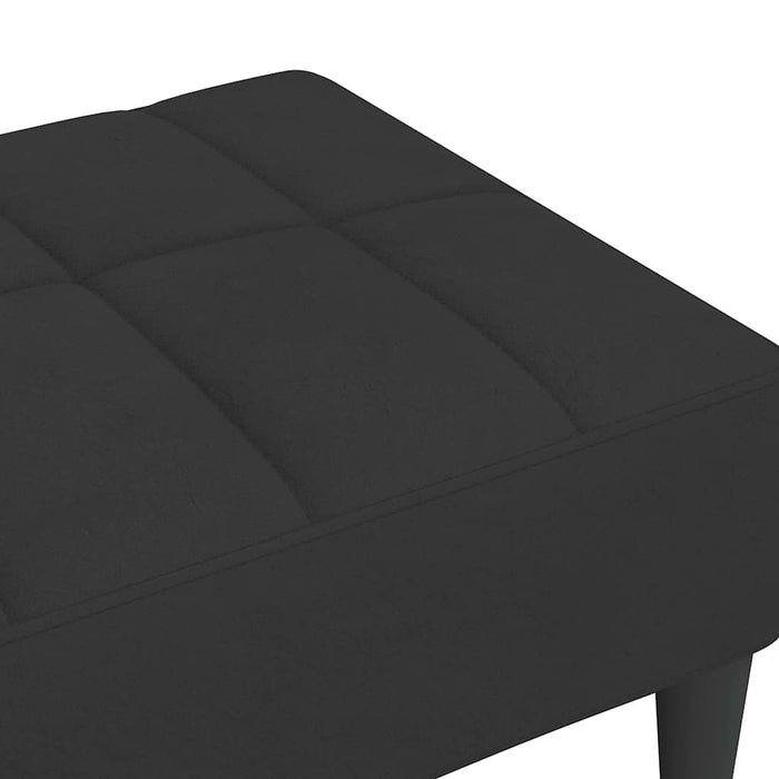 Taburet, negru, 78x56x32 cm, catifea WALTI