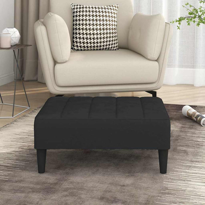 Taburet, negru, 78x56x32 cm, catifea WALTI