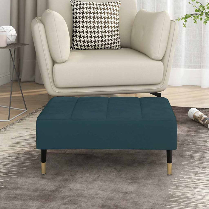 Taburet, albastru, 78x56x32 cm, catifea WALTI