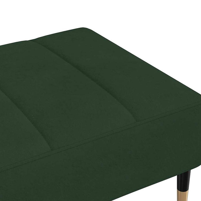 Taburet, verde închis, 78x56x32 cm, catifea WALTI