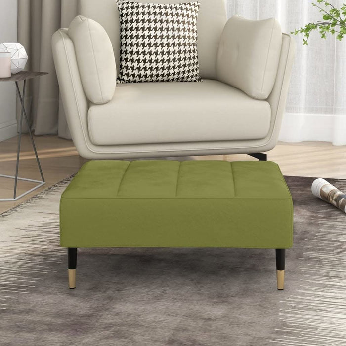Taburet, verde deschis, 78x56x32 cm, catifea - WALTI WALTI