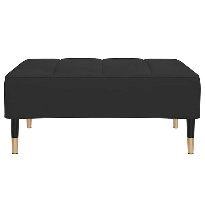 Taburet, negru, 78x56x32 cm, catifea WALTI