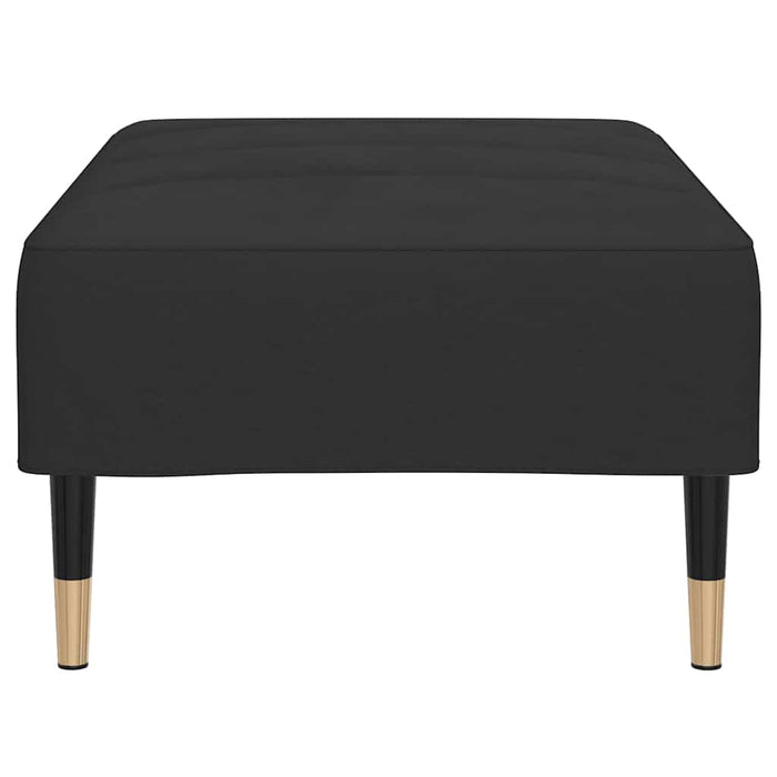Taburet, negru, 78x56x32 cm, catifea WALTI
