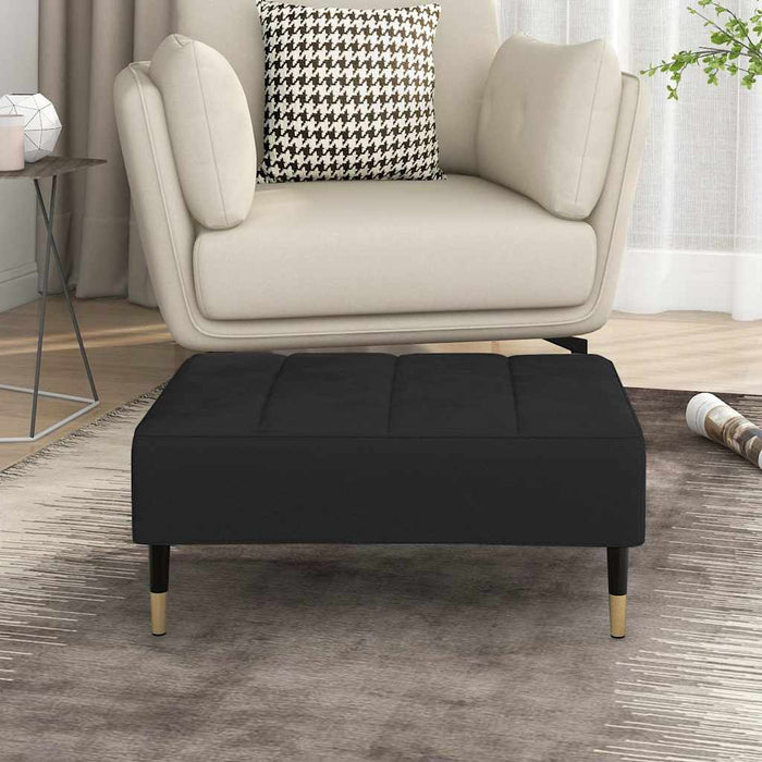 Taburet, negru, 78x56x32 cm, catifea WALTI