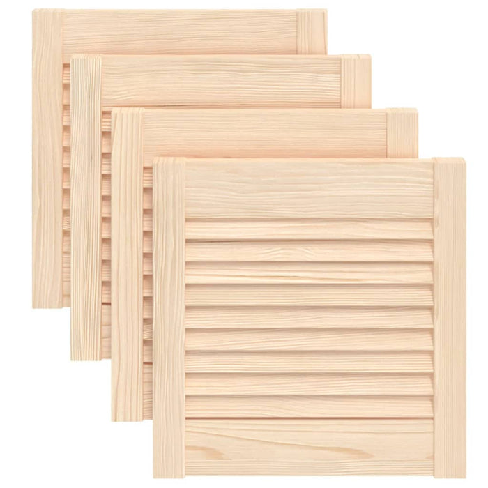 Uși de dulap design lambriu 4 buc. 39,5x39,4 cm lemn masiv pin - WALTI WALTI