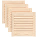 Uși de dulap design lambriu 4 buc. 39,5x39,4 cm lemn masiv pin - WALTI WALTI