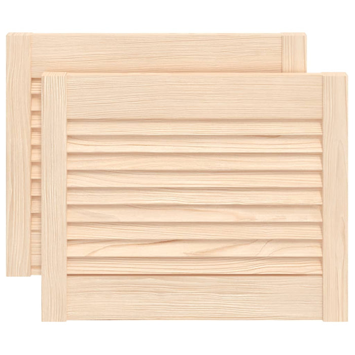 Uși de dulap design lambriu 2 buc. 39,5x49,4 cm lemn masiv pin - WALTI WALTI