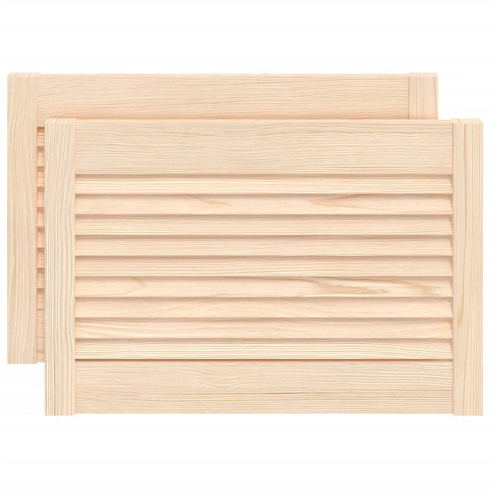 Uși de dulap design lambriu 2 buc. 39,5x59,4 cm lemn masiv pin - WALTI WALTI
