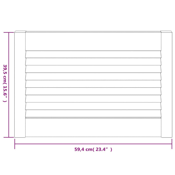Uși de dulap design lambriu 4 buc. 39,5x59,4 cm lemn masiv pin - WALTI WALTI