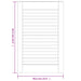 Ușă de dulap cu design lambriu, 61,5x39,4 cm, lemn masiv de pin - WALTI WALTI