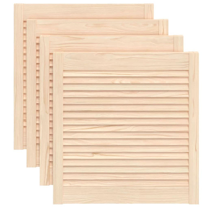 Uși de dulap design lambriu 4 buc. 61,5x59,4 cm lemn masiv pin - WALTI WALTI