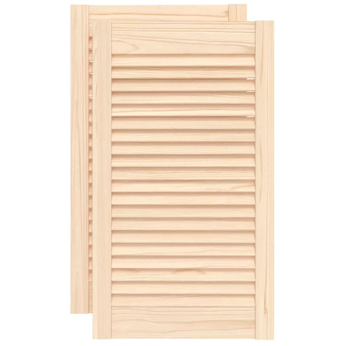 Uși de dulap design lambriu, 2 buc., 69x39,4 cm, lemn masiv pin - WALTI WALTI