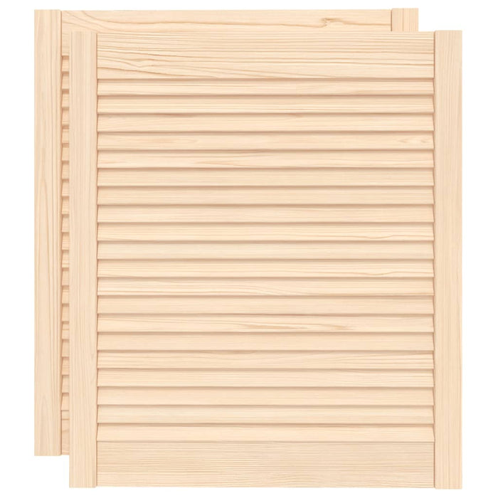 Uși de dulap design lambriu, 2 buc., 69x59,4 cm, lemn masiv pin - WALTI WALTI