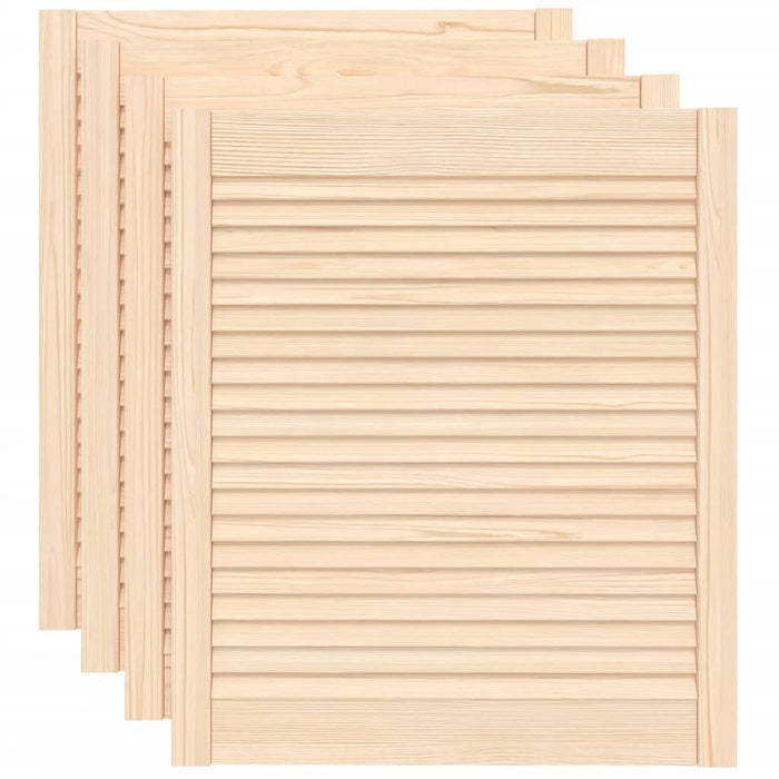 Uși de dulap design lambriu, 4 buc., 69x59,4 cm, lemn masiv pin - WALTI WALTI