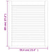 Uși de dulap design lambriu, 4 buc., 69x59,4 cm, lemn masiv pin - WALTI WALTI