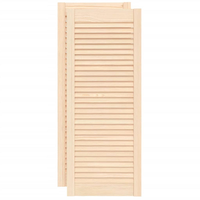 Uși de dulap design lambriu 2 buc. 99,3x39,4 cm lemn masiv pin - WALTI WALTI