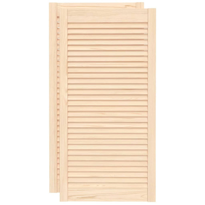 Uși de dulap design lambriu 2 buc. 99,3x49,4 cm lemn masiv pin - WALTI WALTI
