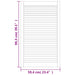 Ușă de dulap cu design lambriu, 99,3x59,4 cm, lemn masiv de pin - WALTI WALTI