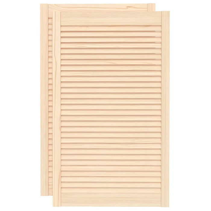 Uși de dulap design lambriu 2 buc. 99,3x59,4 cm lemn masiv pin - WALTI WALTI