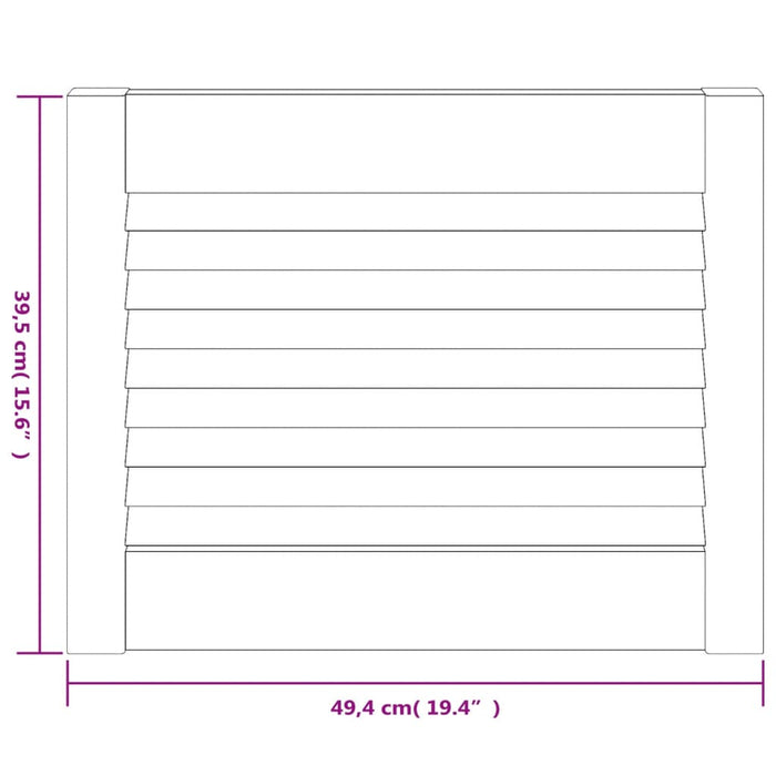 Uși dulap design lambriu 4 buc. alb 39,5x49,4 cm lemn masiv pin - WALTI WALTI