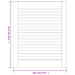 Uși dulap design lambriu 4 buc. alb 61,5x49,4 cm lemn masiv pin - WALTI WALTI
